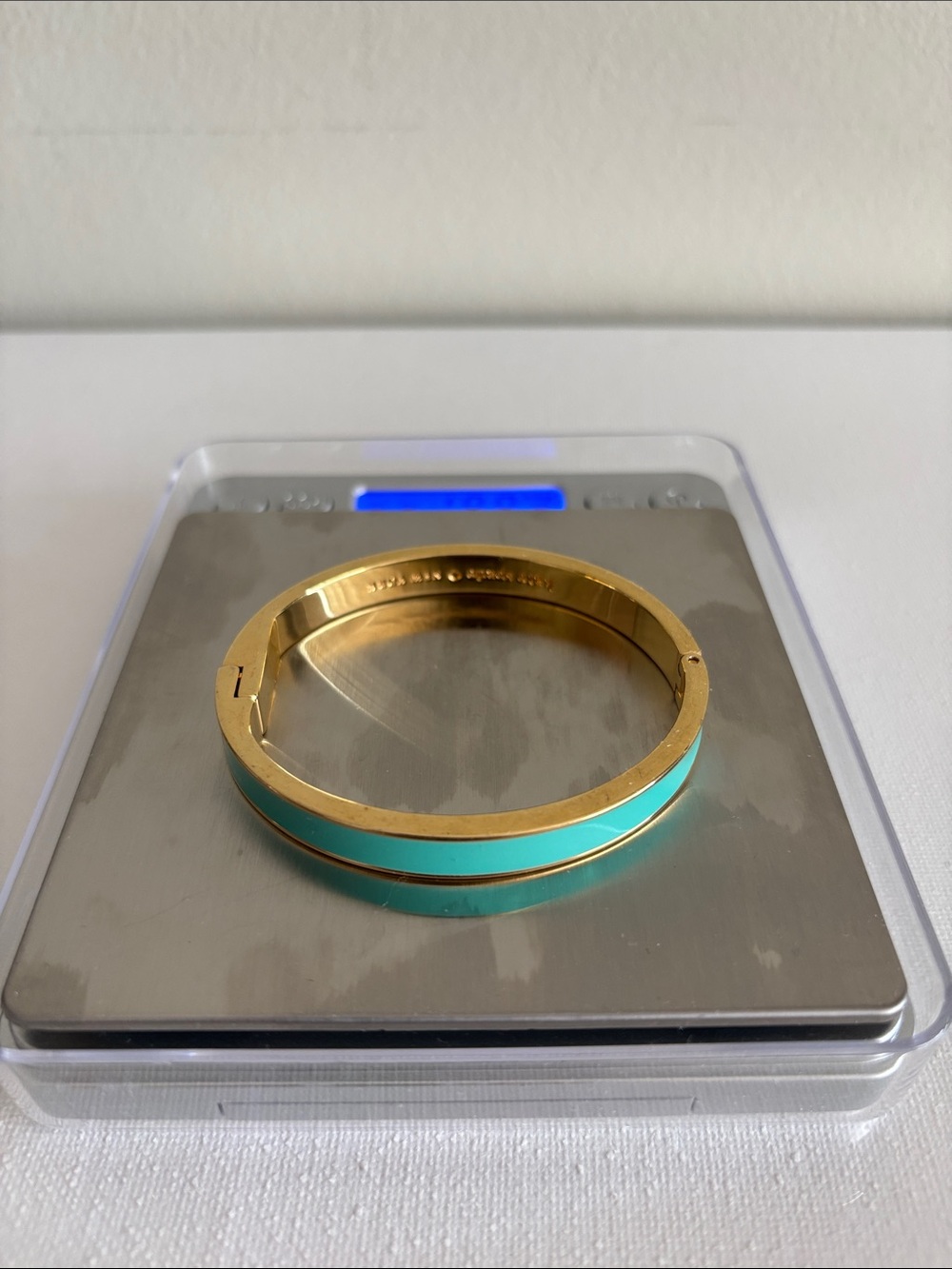 kate spade Gold-Tone Bracelet with Turquoise Enamel Inlay